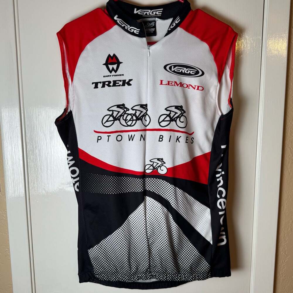 Verge Sport Ptown Bikes Trek Gary Fisher LeMond Sleeveless Cycling Jersey